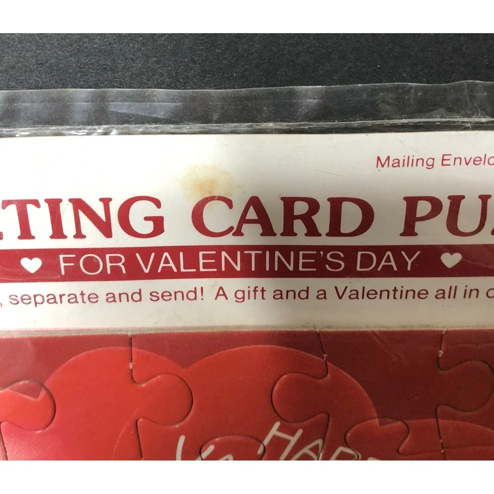 Walt Disney Mickey Mouse Gibson Greeting Card Puzzle Happy Valentines Day Sealed